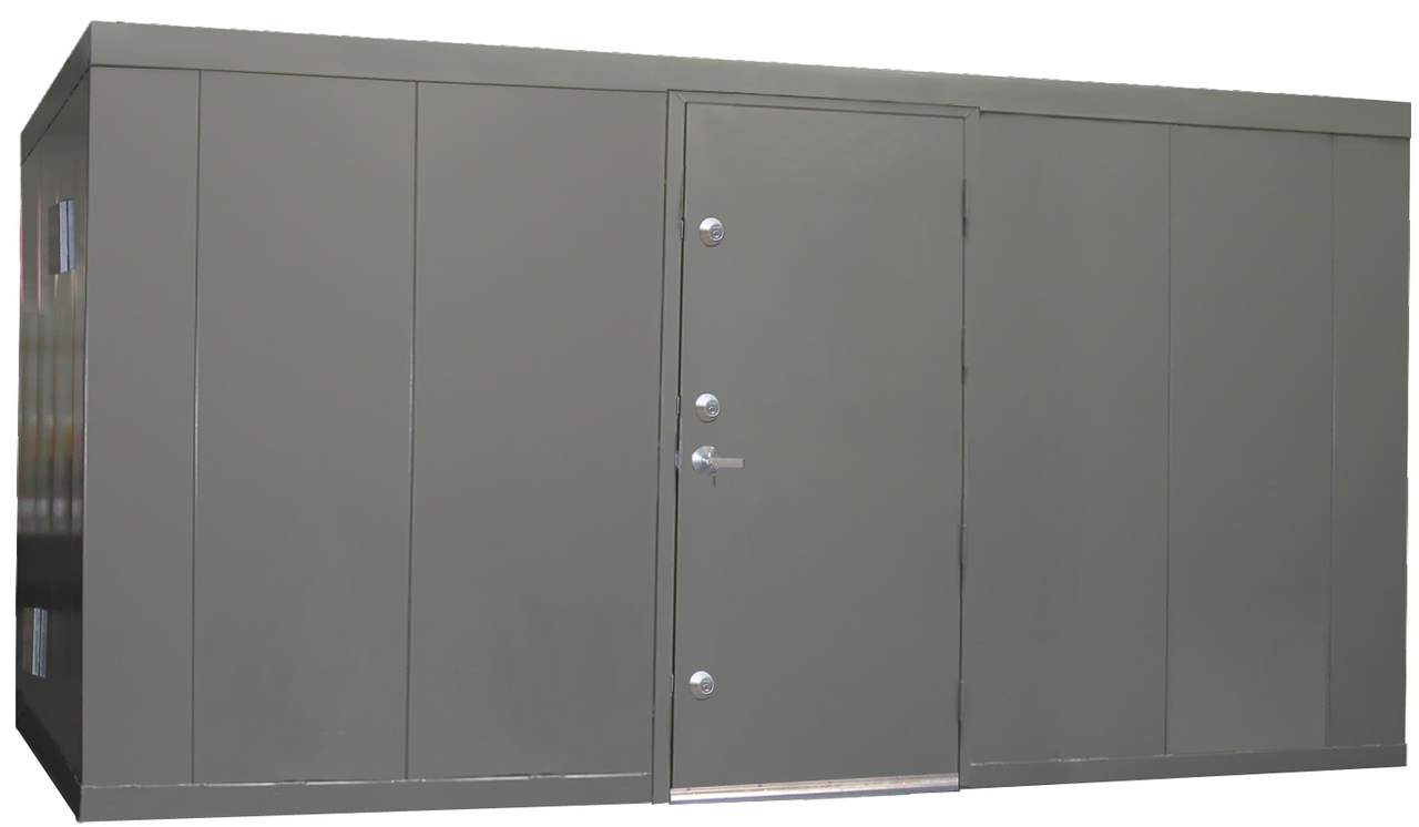 Securall Tornado Shelter 14'W x 8'D, 1-21 People, Gray - TS14
